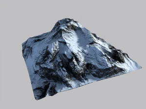 snow mountain 3D Model
