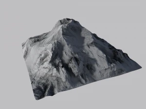 snow mountain 3D Model