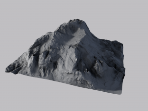 snow mountain 3Dモデル