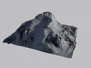 snow mountain 3D Model