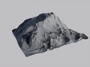 snow mountain 3Dモデル