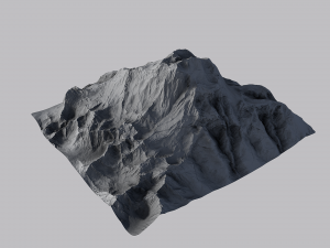 snow mountain 3Dモデル