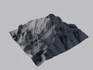 snow mountain 3D Model