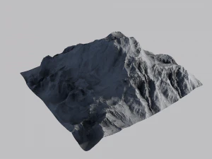 snow mountain 3D Model