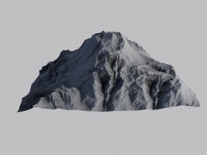 snow mountain 3Dモデル