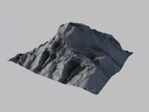snow mountain 3Dモデル