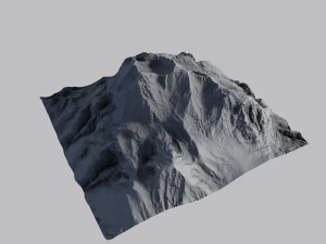 snow mountain 3D Model