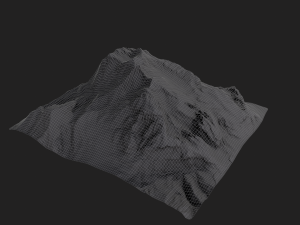 snow mountain 3Dモデル