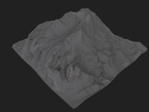snow mountain 3Dモデル
