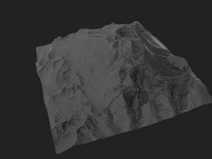 snow mountain 3Dモデル