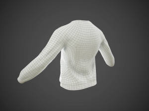t-shirt with long sleeves Modelo 3D