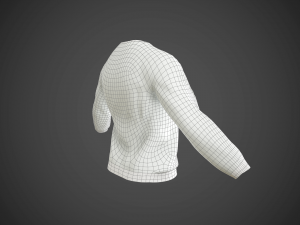 t-shirt with long sleeves Modelo 3D