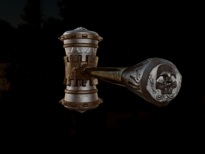 fantasy hammer Modelo 3D
