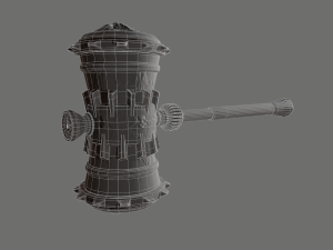 fantasy hammer Modelo 3D