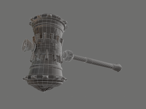 fantasy hammer Modelo 3D