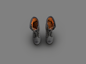 military boots 3D Модель
