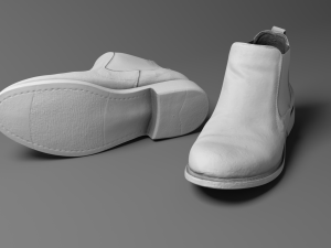 elegant men shoes Model 3D