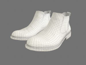 elegant men shoes Model 3D
