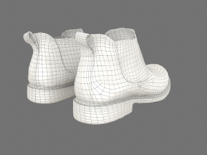 elegant men shoes Model 3D
