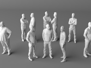 10 low poly people vol 6 3Dモデル