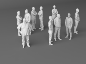10 low poly people vol 6 Model 3D