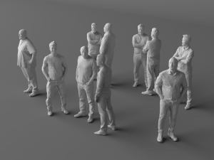 10 low poly people vol 6 Model 3D