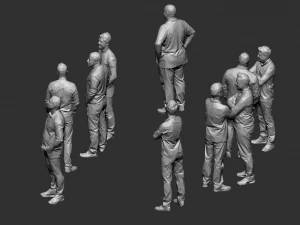 10 low poly people vol 6 3D Model