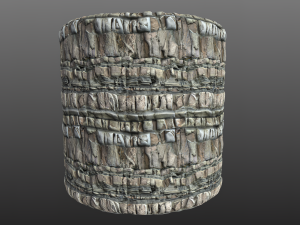 blocky cliff rock 001 pbr material texture CG Textures