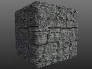 blocky cliff rock 002 pbr material texture CG Textures