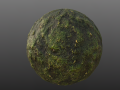 Moss PBR Material Texture 3D Model