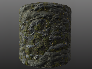 mossy cliff rock 001 pbr material texture CG Текстуры