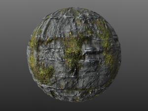 mossy cliff rock 002 pbr material texture CG 텍스쳐