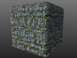 mossy cliff rock 003 pbr material texture Texturas CG
