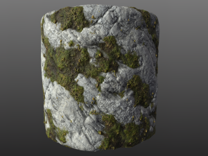 mossy rock 002 pbr material texture CG Dokuları