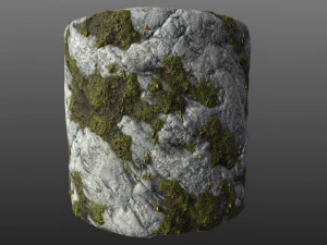 mossy rock 002 pbr material texture CG Textures