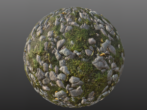small mossy stones 002 pbr material texture CG Texturen