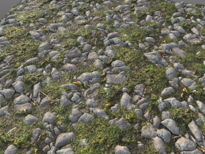small mossy stones 002 pbr material texture CG Texturen
