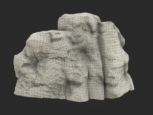 desert cliff 3D Model
