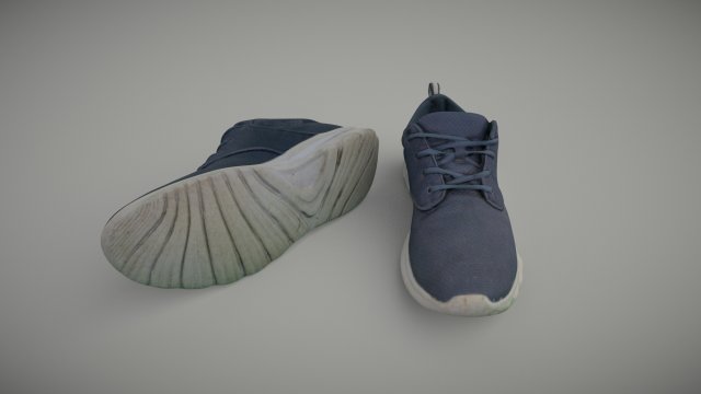 sneakers low-poly 3D मॉडल .c4d .max .obj .3ds .fbx .stl .blend