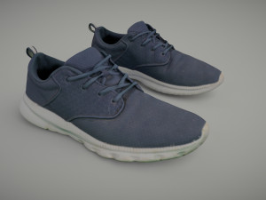 sneakers low-poly 3D मॉडल