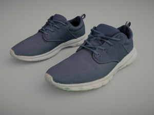 sneakers low-poly 3D मॉडल