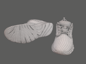 sneakers low-poly 3D मॉडल