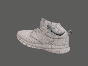 sneakers low-poly 3D मॉडल