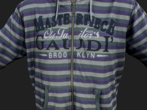 long sleeves t-shirt with hood Modelo 3D