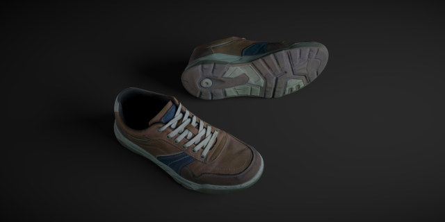 pair of sneakers 3D Model .c4d .max .obj .3ds .fbx .stl .blend 