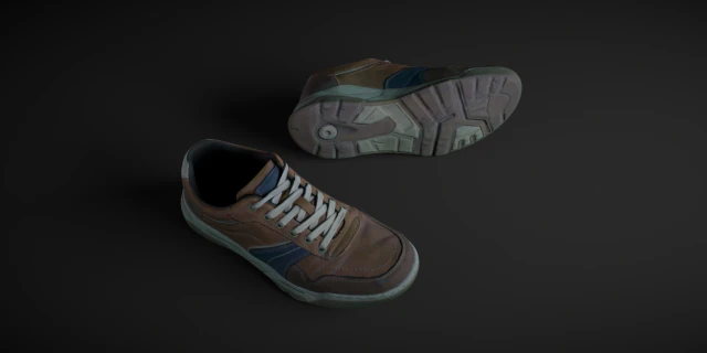 pair of sneakers 3D Model .c4d .max .obj .3ds .fbx .stl .blend 