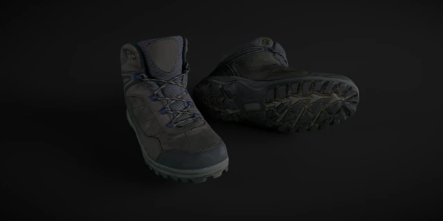 winter boots 3D Model .c4d .max .obj .3ds .fbx .stl .blend 