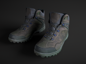 winter boots 3D 모델
