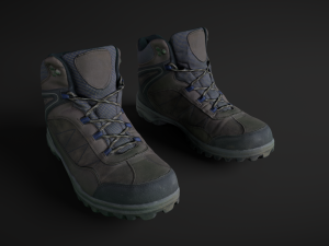 winter boots 3D 모델