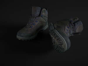 winter boots 3D 모델